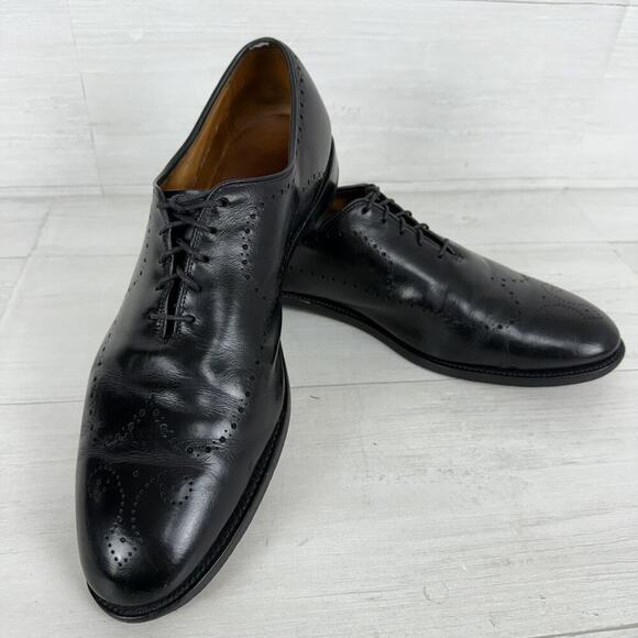 Allen Edmonds Fairfax‎ Wholecut Oxfords Shoes Mens 13 D Black Leather BrogueK main image 4